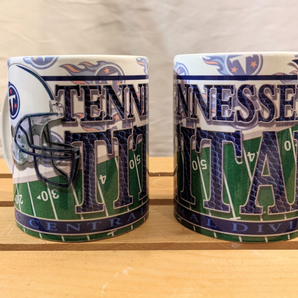 NWT Lot 2 Tennessee Titans official NFL coffee mug